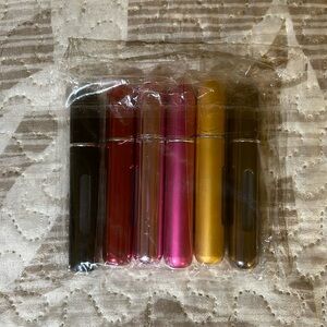 For perfume. 5 are new and one is used. Excellent condition.